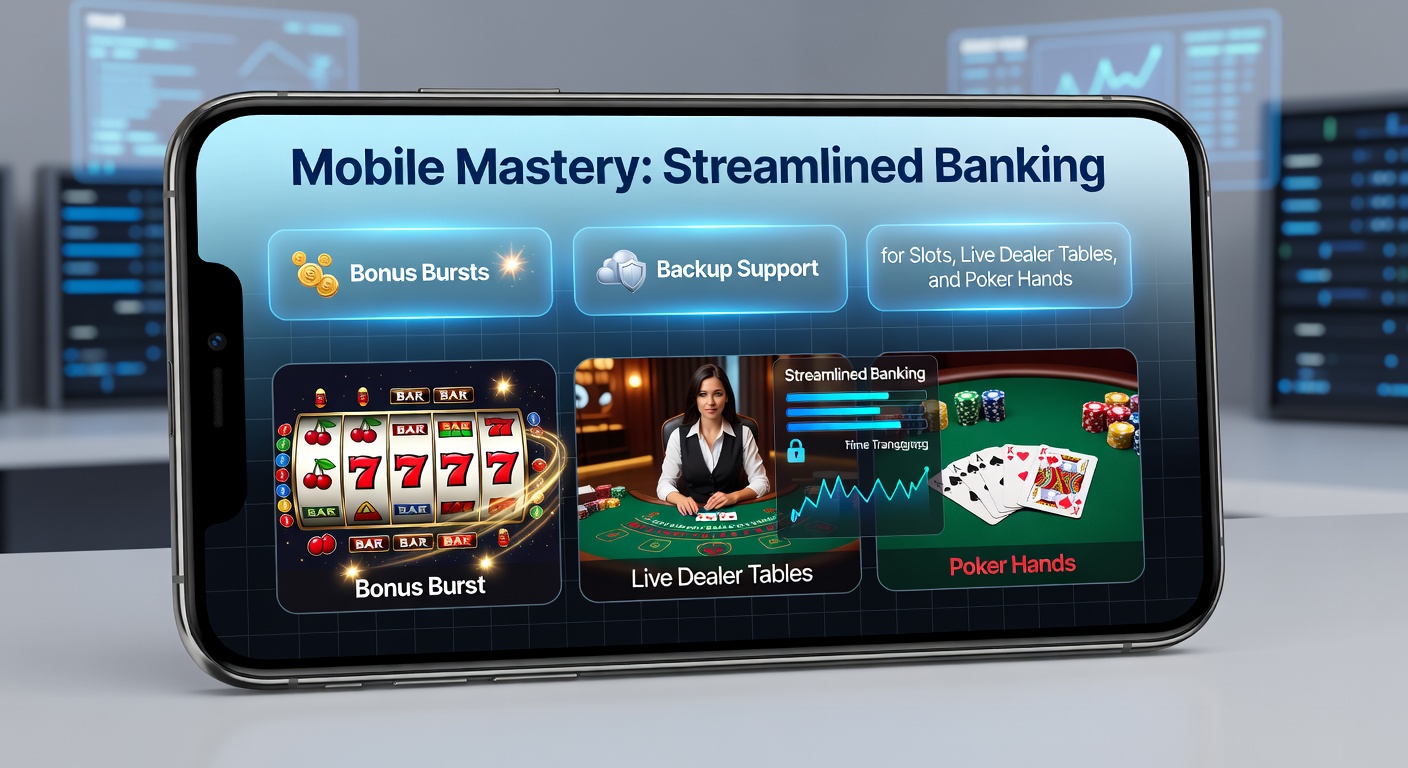 Smartphone-Display zeigt mobiles Casino mit offener Zahlungs-App, Slot-Maschine im Hintergrund und Bonus-Pop-up